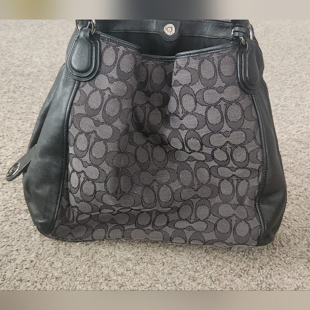 Coach Edie Shoulder Bag in Signature Jacquard